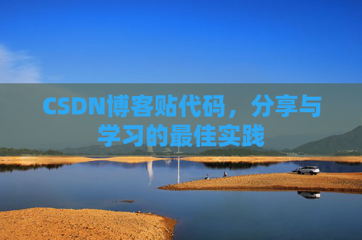 CSDN博客贴代码，分享与学习的最佳实践