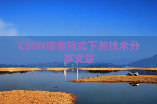 CSDN博客格式下的技术分享文章